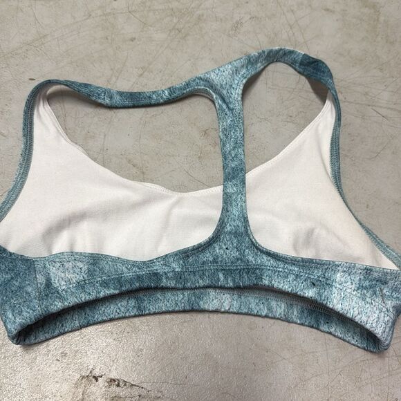 Blue Sports Bra Like NEW - Onesie Brand - Size M/L Racer Back Blue - Picture 2 of 3